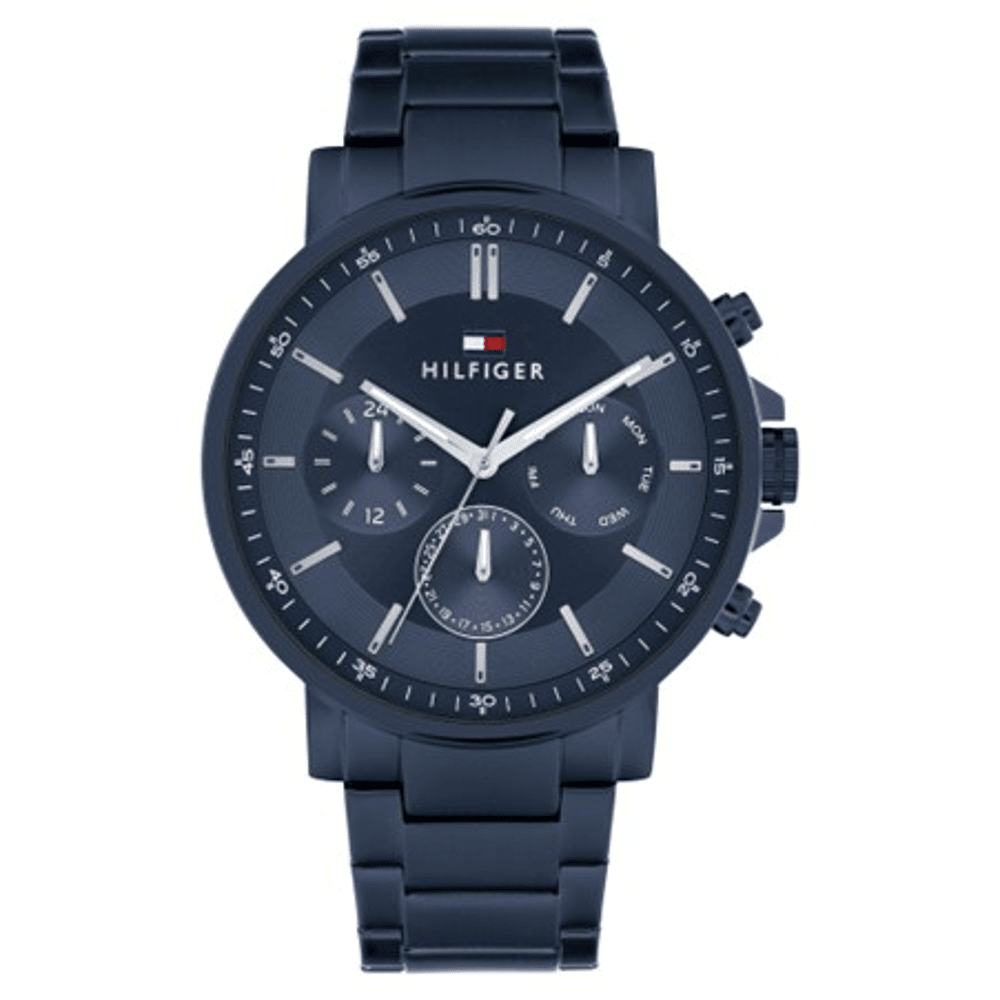 Tommy Hilfiger Tyson Multifunction Blue Watch 1710705 Watches Bevilles 