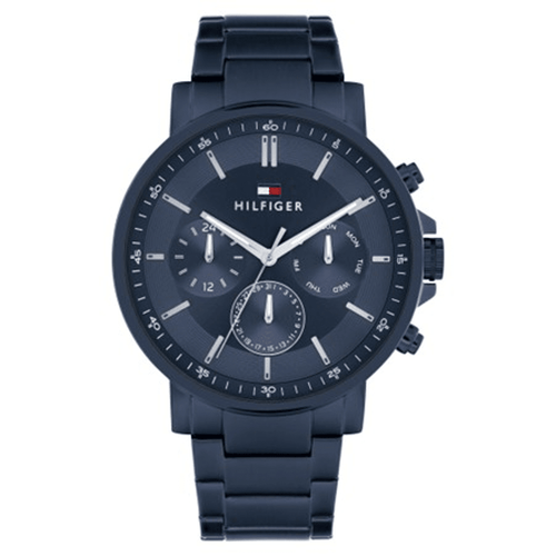 Tommy Hilfiger Tyson Multifunction Blue Watch 1710705 Watches Bevilles 