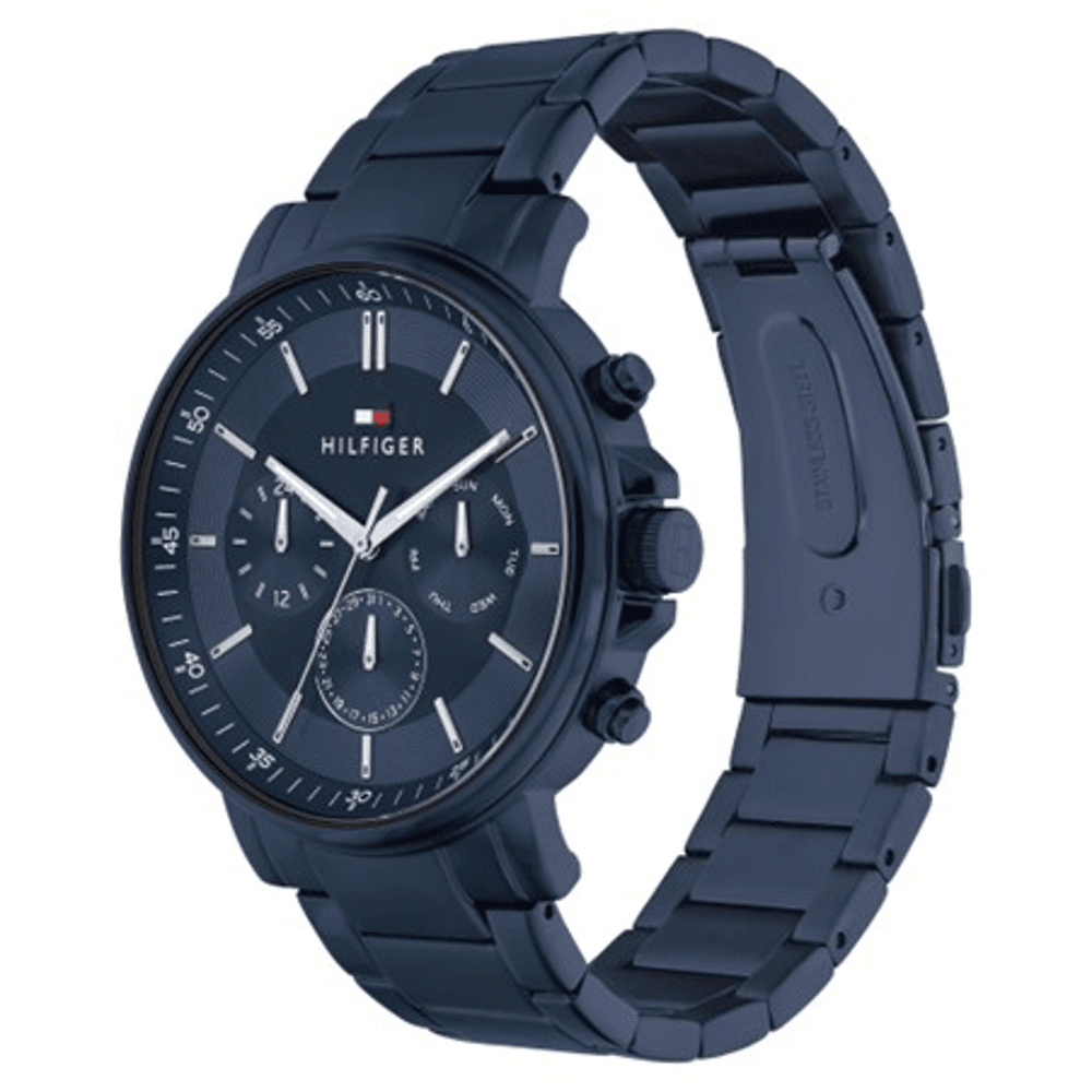 Tommy Hilfiger Tyson Multifunction Blue Watch 1710705 Watches Bevilles 