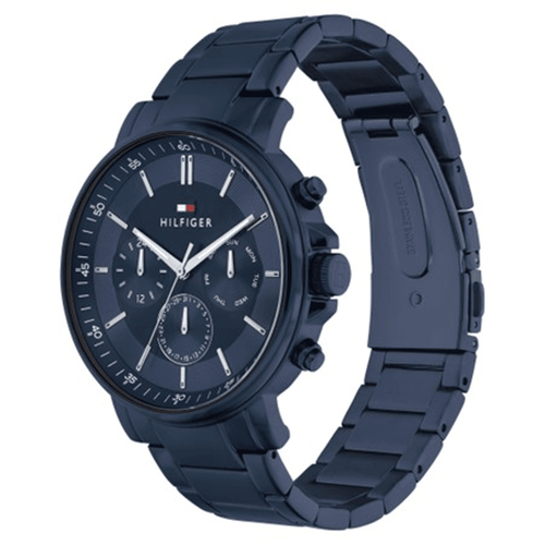 Tommy Hilfiger Tyson Multifunction Blue Watch 1710705 Watches Bevilles 