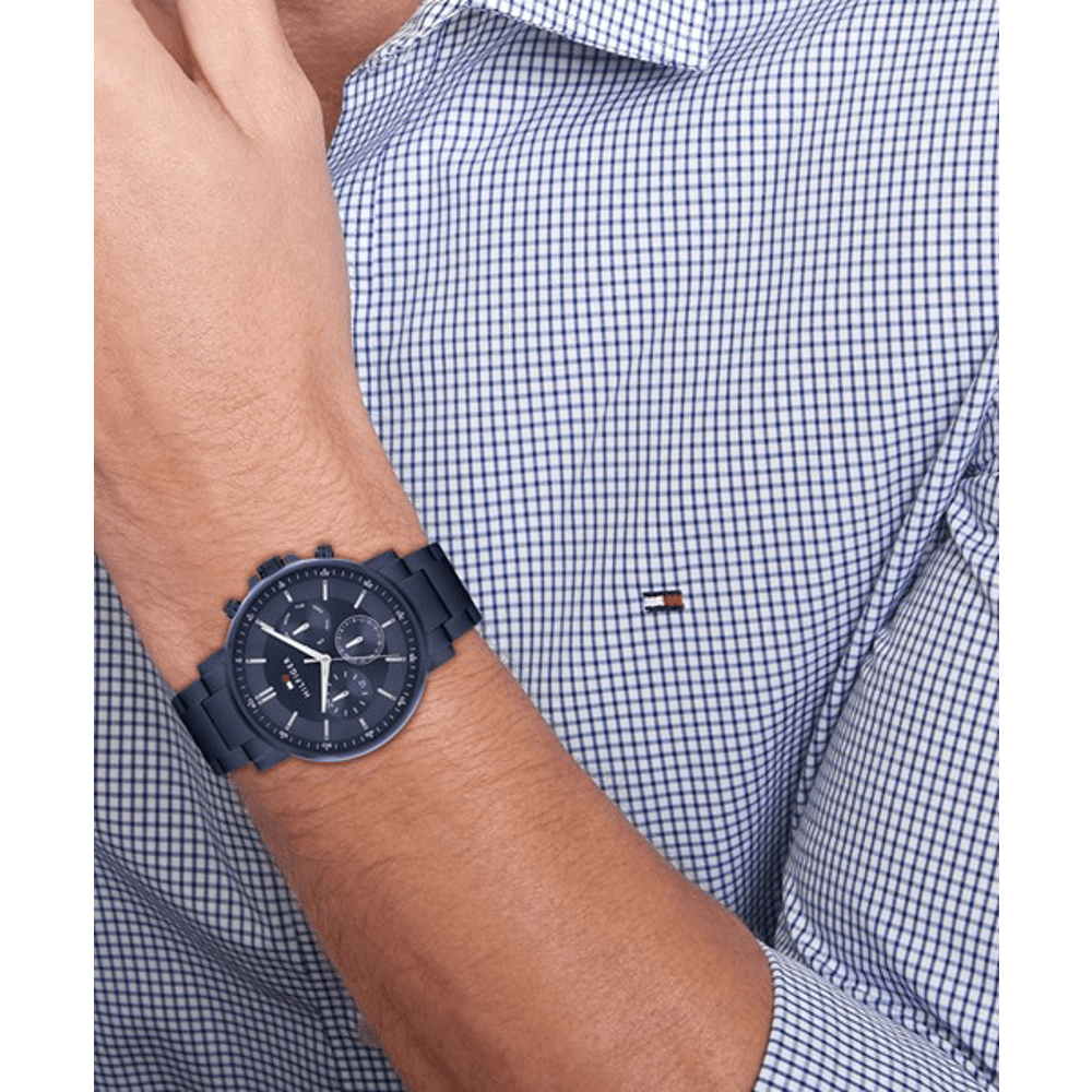 Tommy Hilfiger Tyson Multifunction Blue Watch 1710705 Watches Bevilles 