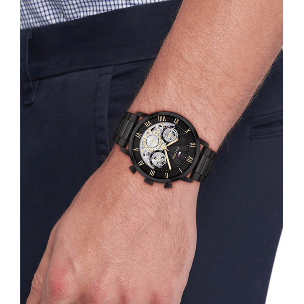Tommy Hilfiger Legend Multifunction Black Watch 1710706 Watches Bevilles 