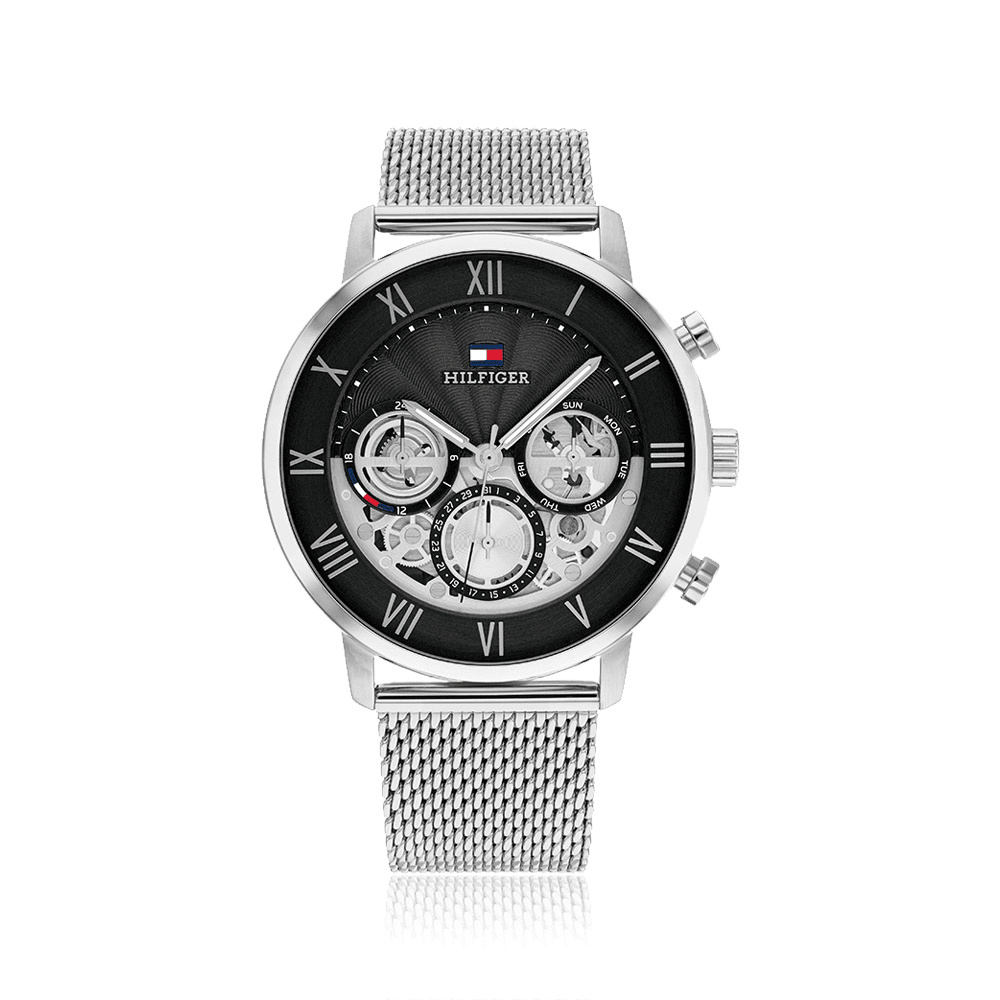 Tommy Hilfiger Legend Multifunction Silver Tone Watch 1710708 Watches Bevilles 