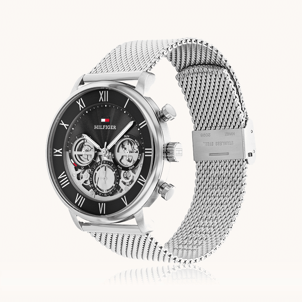 Tommy Hilfiger Legend Multifunction Silver Tone Watch 1710708 Watches Bevilles 