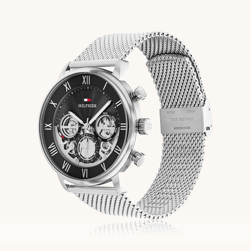 Tommy Hilfiger Legend Multifunction Silver Tone Watch 1710708 Watches Bevilles 