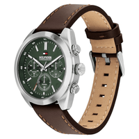 Tommy Hilfiger Hudson Chronograph Brown Leather Watch 1710719 Watches Bevilles 