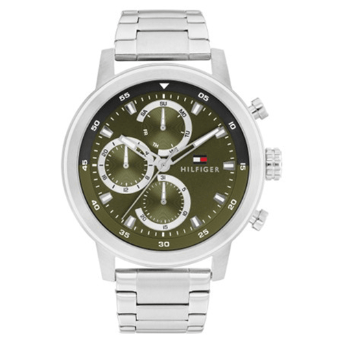 Tommy Hilfiger Rocky Multifunction Silver Tone Watch 1792180 Watches Bevilles 