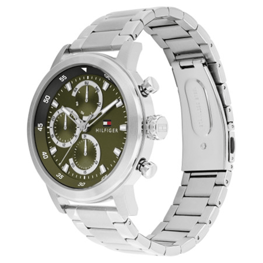 Tommy Hilfiger Rocky Multifunction Silver Tone Watch 1792180 Watches Bevilles 