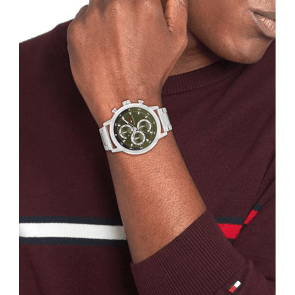 Tommy Hilfiger Rocky Multifunction Silver Tone Watch 1792180 Watches Bevilles 