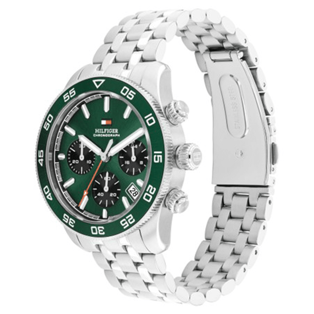 Tommy Hilfiger Chronograph Silver Tone Watch 1792214 Watches Bevilles 