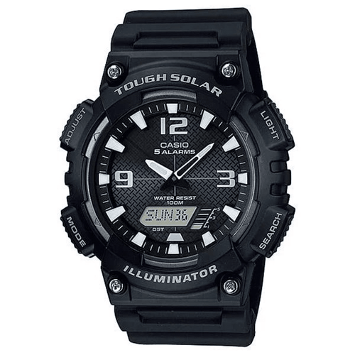 Casio Solar Analog-Digital Black Watch AQS810W-1A2 Watches Bevilles 