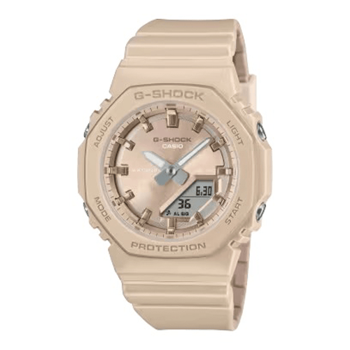 Casio G-Shock Analog-Digital Cream Watch GMAP2100ST-9A Watches Bevilles 