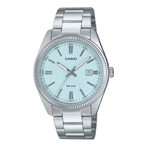 Casio Vintage Analogue Silver Tone Watch MTP1302DA-2A2 Watches Bevilles 