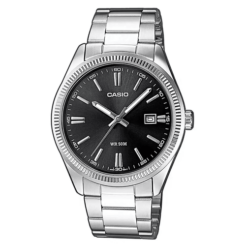 Casio Vintage Analogue Silver Tone Watch MTP1302PD-1A1 Watches Bevilles 