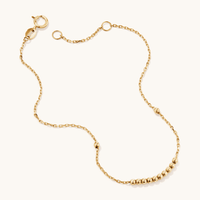 19cm Ball and Station Bracelet in 9kt Yellow Gold Bracelets Bevilles 