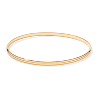 65mm with 3.5mm Width Bangle in 9kt Yellow Gold Bangles Bevilles 