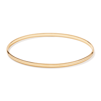 70mm with 3.5mm Width Bangle in 9kt Yellow Gold Bangles Bevilles 