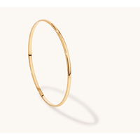 70mm with 3.5mm Width Bangle in 9kt Yellow Gold Bangles Bevilles 
