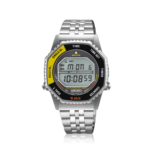 Seiko Digital Chronograph Silver Tone Watch SMGG17P Watches Seiko 