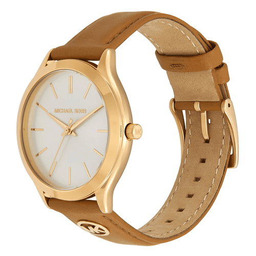 Michael Kors Slim Runway Brown Leather Watch MK7543 Watches Michael Kors 