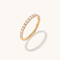 Anniversary Ring with 0.50tw of Laboratory-Grown Diamonds in 9kt Yellow Gold Rings Bevilles 