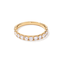 Anniversary Ring with 1.00tw of Laboratory-Grown Diamonds in 9kt Yellow Gold Rings Bevilles 