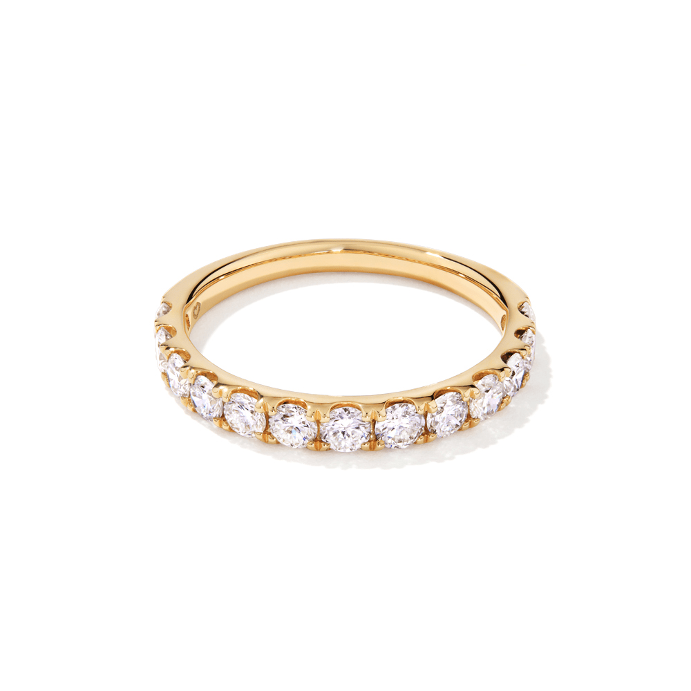 Anniversary Ring with 1.00tw of Laboratory-Grown Diamonds in 9kt Yellow Gold Rings Bevilles 