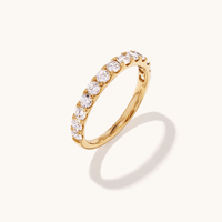 Anniversary Ring with 1.00tw of Laboratory-Grown Diamonds in 9kt Yellow Gold Rings Bevilles 