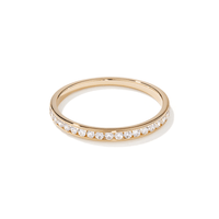 Channel Set Anniversary Ring with 0.25tw of Laboratory-Grown Diamonds in 9kt Yellow Gold Rings Bevilles 