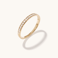 Channel Set Anniversary Ring with 0.25tw of Laboratory-Grown Diamonds in 9kt Yellow Gold Rings Bevilles 