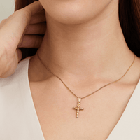 32mm Inri Crucifix Pendant in 9kt Bonded Gold Silver Filled Pendants Bevilles 