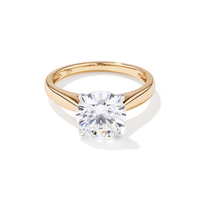 2.50ct Certified Laboratory-Grown Diamond Solitaire Ring in 9kt Yellow and White Gold Rings Bevilles 