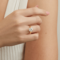 2.50ct Certified Laboratory-Grown Diamond Solitaire Ring in 9kt Yellow and White Gold Rings Bevilles 