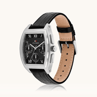 Tommy Hilfiger Oxford Black Leather Watch 1710761 Watches Tommy Hilfiger 