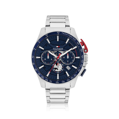 Tommy Hilfiger Chronograph Bank Silver Tone Watch 1792261 Watches Tommy Hilfiger 