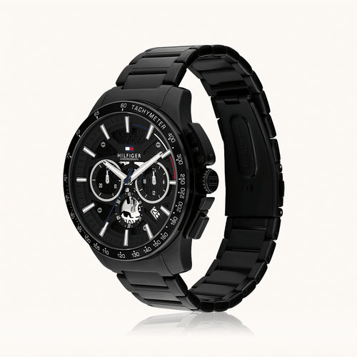 Tommy Hilfiger Chronograph Bank Black Tone Watch 1792262 Watches Tommy Hilfiger 