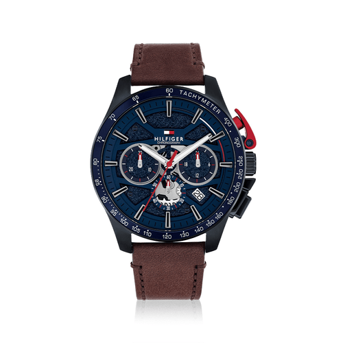 Tommy Hilfiger Chronograph Bank Brown Leather Watch 1792268 Watches Tommy Hilfiger 