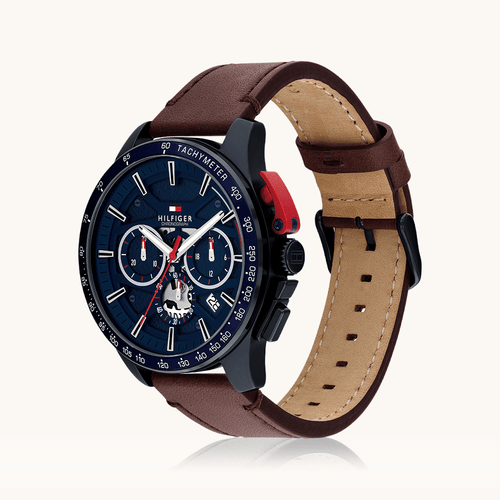 Tommy Hilfiger Chronograph Bank Brown Leather Watch 1792268 Watches Tommy Hilfiger 
