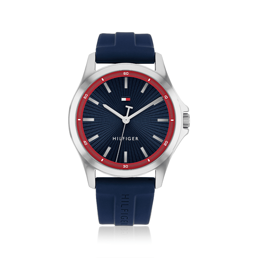Tommy Hilfiger Chronograph Bank Blue Silicone Watch 1710738 Watches Tommy Hilfiger 