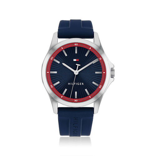 Tommy Hilfiger Chronograph Bank Blue Silicone Watch 1710738 Watches Tommy Hilfiger 