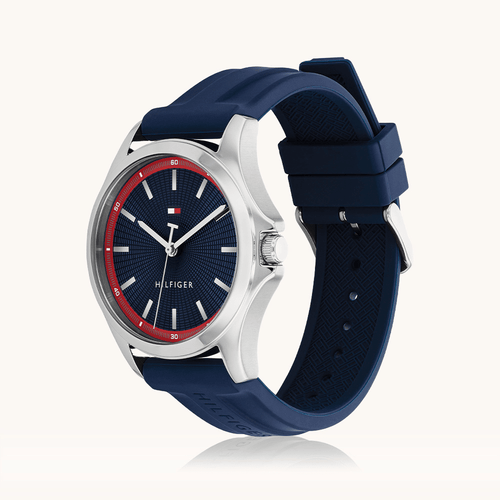 Tommy Hilfiger Chronograph Bank Blue Silicone Watch 1710738 Watches Tommy Hilfiger 