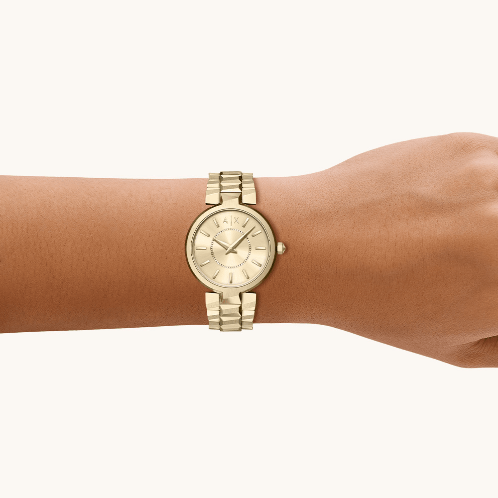 Armani Exchange Audora Gold Tone Watch AX4407 Watches Armani Exchange 