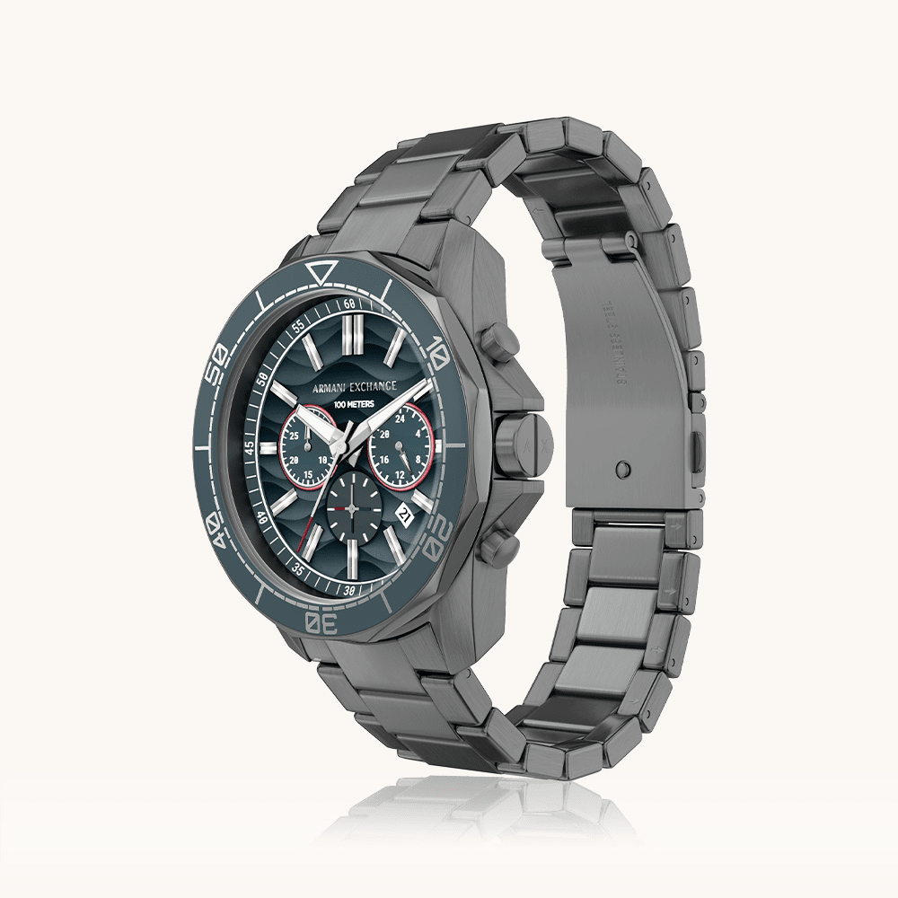 Armani Exchange Spencer Grey Tone Watch AX1972 Watches Armani Exchange 
