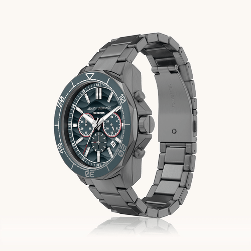 Armani Exchange Spencer Grey Tone Watch AX1972 Watches Armani Exchange 