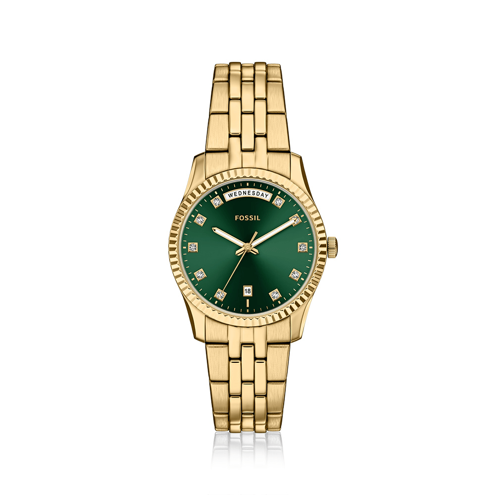 Fossil Scarlette Gold Tone Watch ES5460 Watches Fossil 