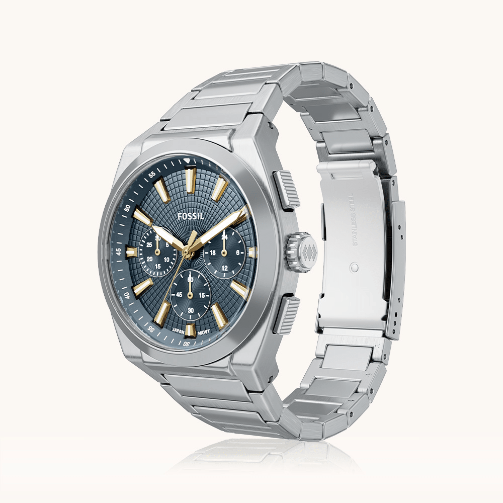 Fossil Everett Silver Tone Watch FS6154 Watches Fossil 