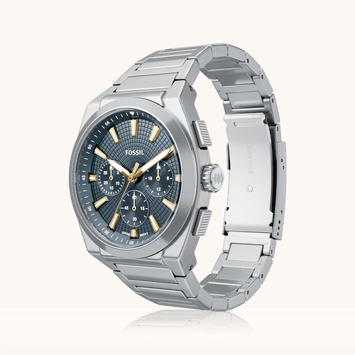 Fossil Everett Silver Tone Watch FS6154 Watches Fossil 