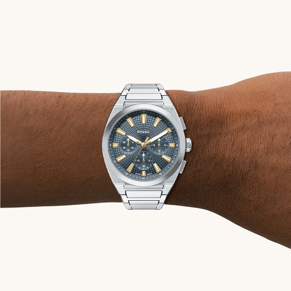 Fossil Everett Silver Tone Watch FS6154 Watches Fossil 