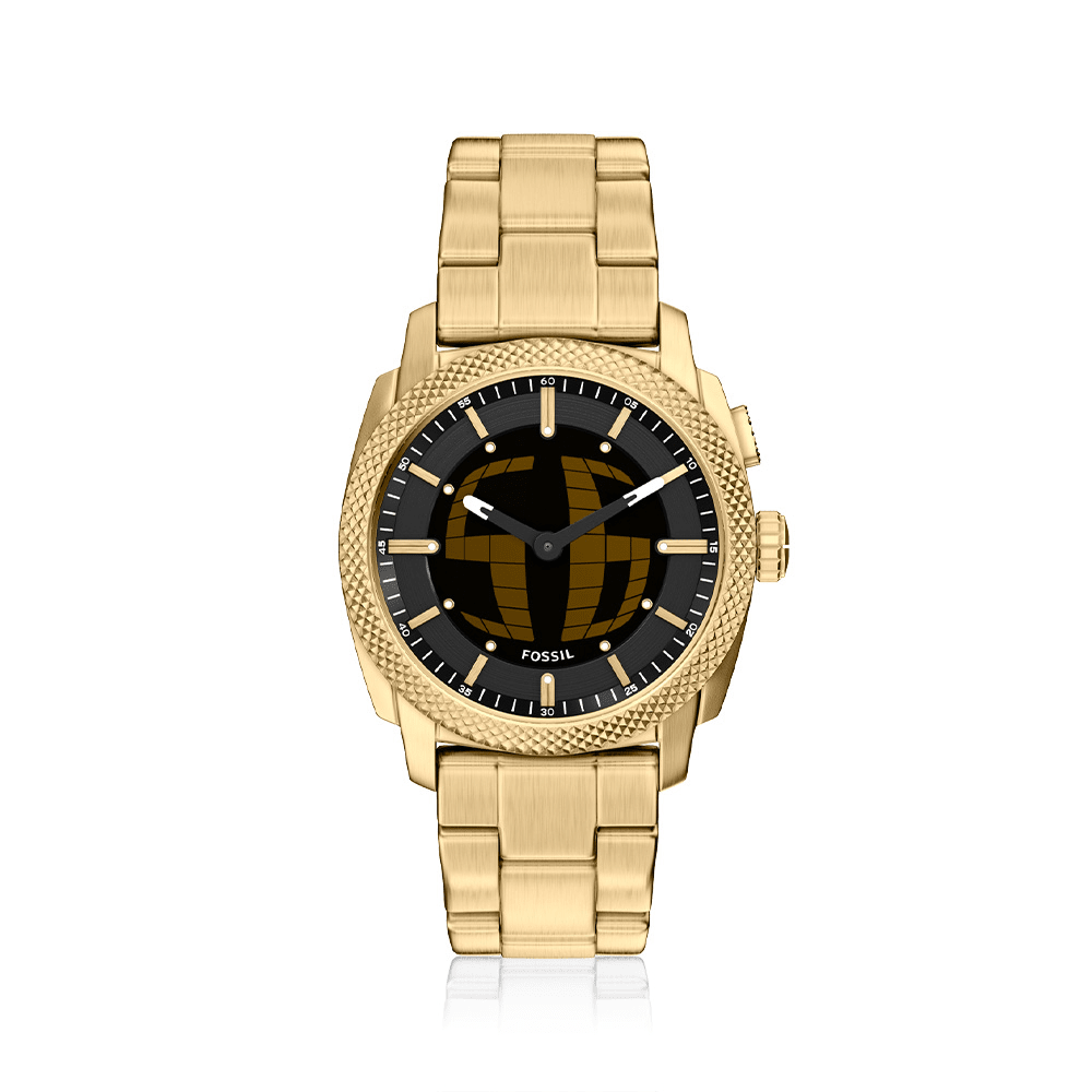 Fossil Machine Big Tic Gold Tone Watch FS6157 Watches Fossil 