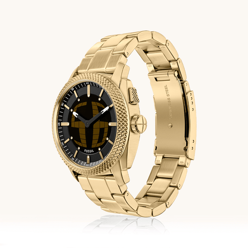 Fossil Machine Big Tic Gold Tone Watch FS6157 Watches Fossil 